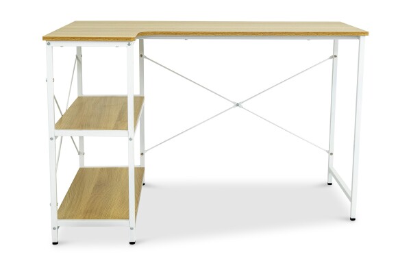 Selby Study Desk in White Legs