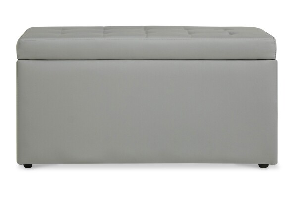 Carissa Storage Bench PVC Grey