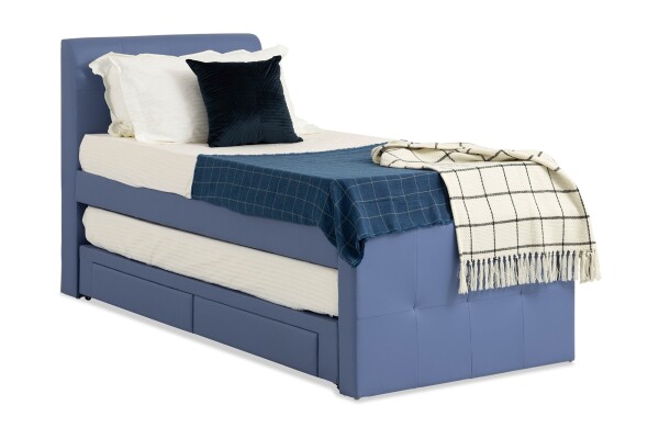 Squire 2 In 1 Faux Leather Drawer Bed