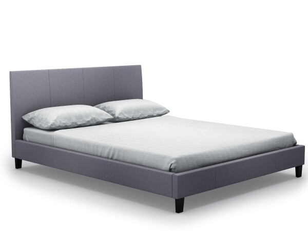 Haagen Queen-Sized Bed (Fabric Grey)