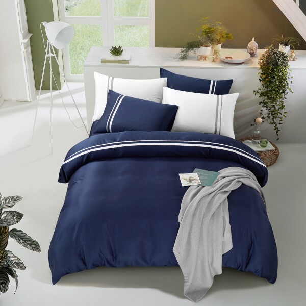 FyneLinen 100% Bamboo 950TC Bed Set (Dark Blue)