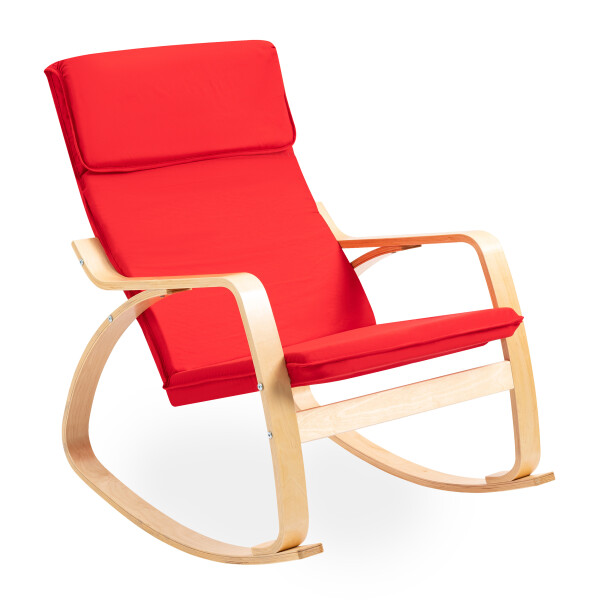 Chayne Rocking Chair (Red/Natural)