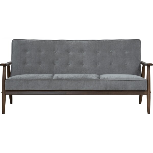 Baja 3 Seater Sofa(Steel Grey)