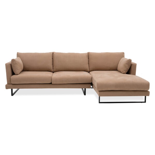 Bernice 3 Seater L Shape-Rest Section on LEFT Side when Seated (Champagne)