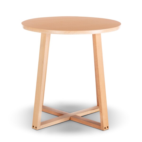 Gudrid Tiered Round Side Table (Natural)
