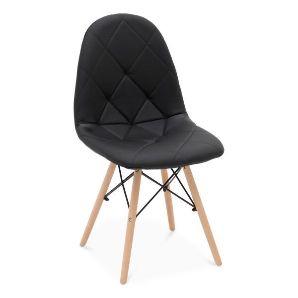 Eames II Cushioned Replica Chair (Black)