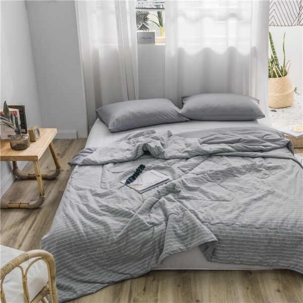 Bedding Day Organic Cotton Jersey 800TC Summer Blanket - Suva Grey