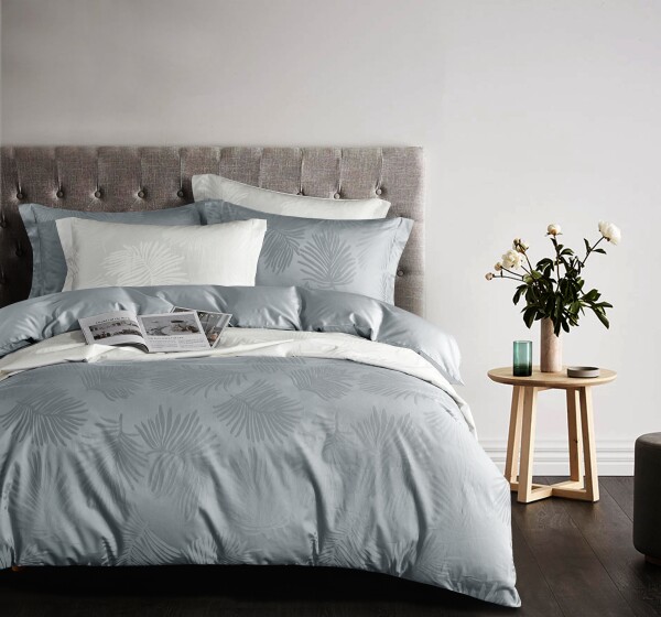 FyneLinen 100% Pima Cotton 900TC Jacquard Bed Set- Palm
