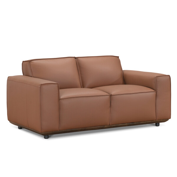 Valente 2 Seater leather Sofa (Cognac)