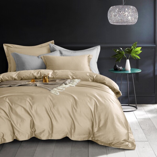 FyneLinen 100% Pima Cotton 900TC Bed Set (Ivory Sand)
