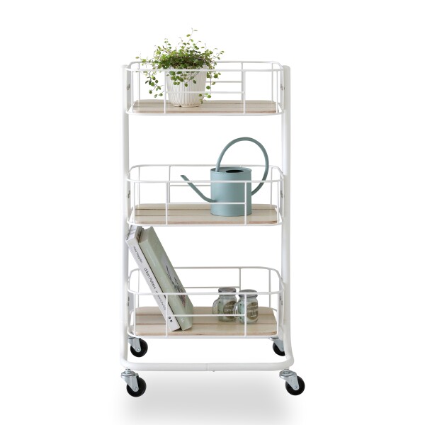 Phipps 3-Tier Trolley (White)