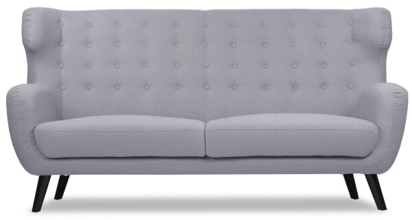 Replica WingBack Designer 3 Seater Sofa (Light Grey)