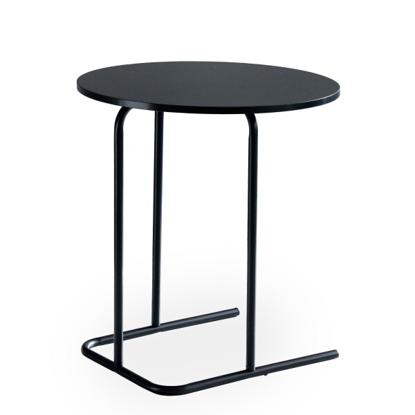 Duged Round Side Table (Black)