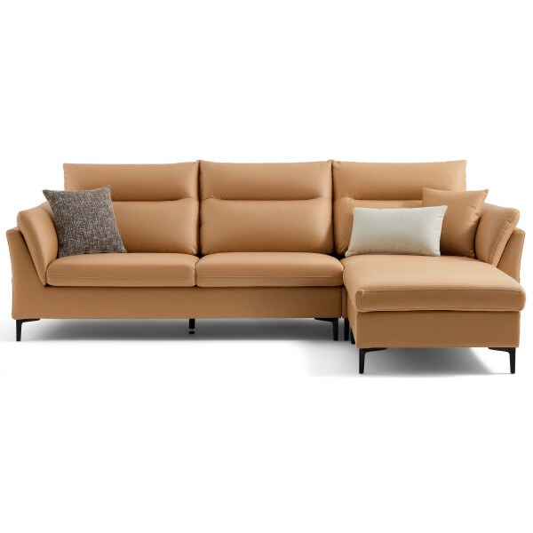 Larnell 3.5 Seater Sofa with Ottoman (Muted Orange)