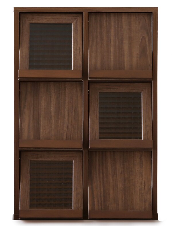 Myrril Tall Display Cabinet (Walnut)