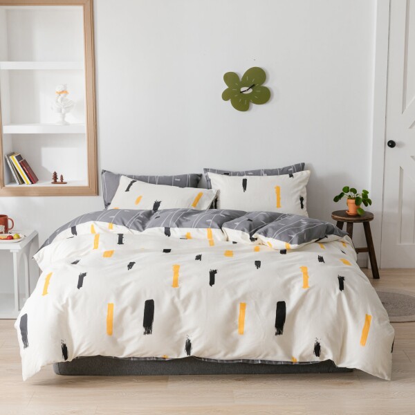 Bedding Day 100% Cotton Sateen 800TC Bed Set - Graphic Prints 