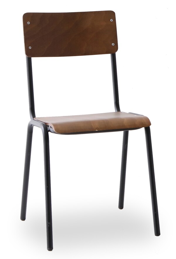 Burnett Chair (Dark Wood/Black)