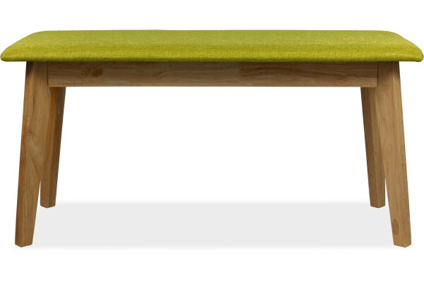 Titus Bench Natural with Green Cushion 