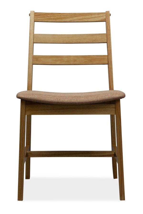Titus Dining Chair Natural with Bone Brown Cushion 