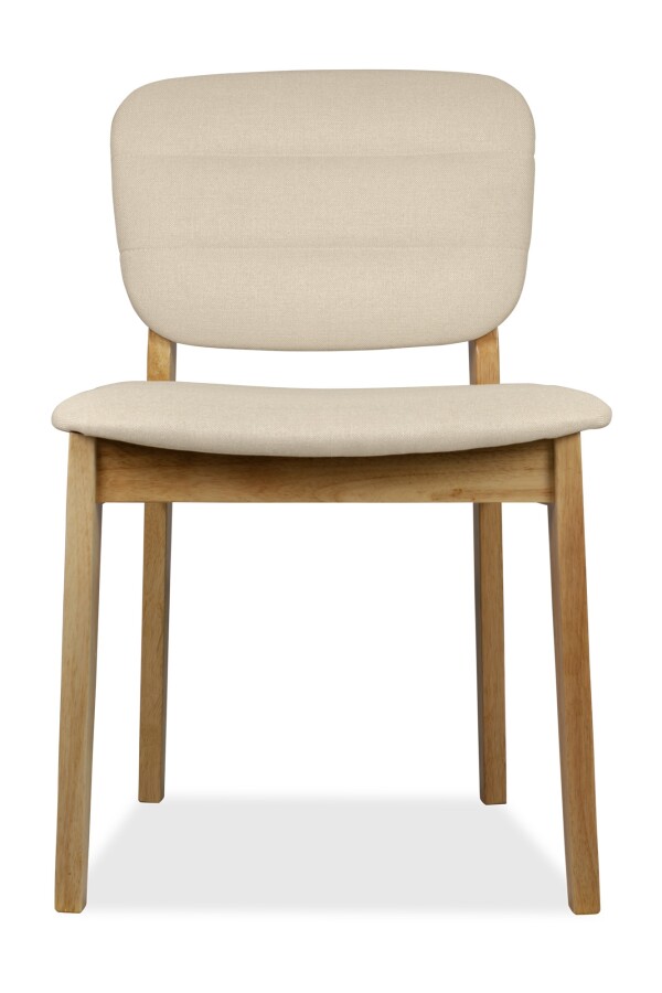 Monet Dining Chair Natural with Cream Cushion 