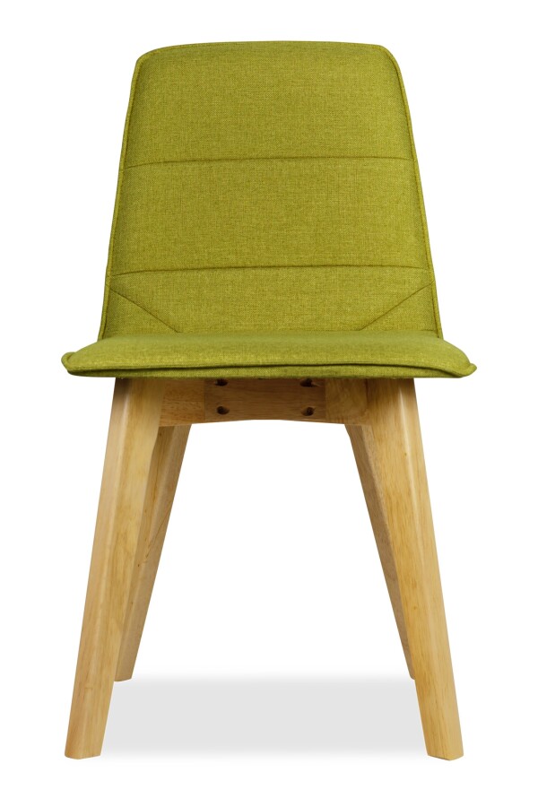 Mahala Dining Chair Natural with Green Cushion 
