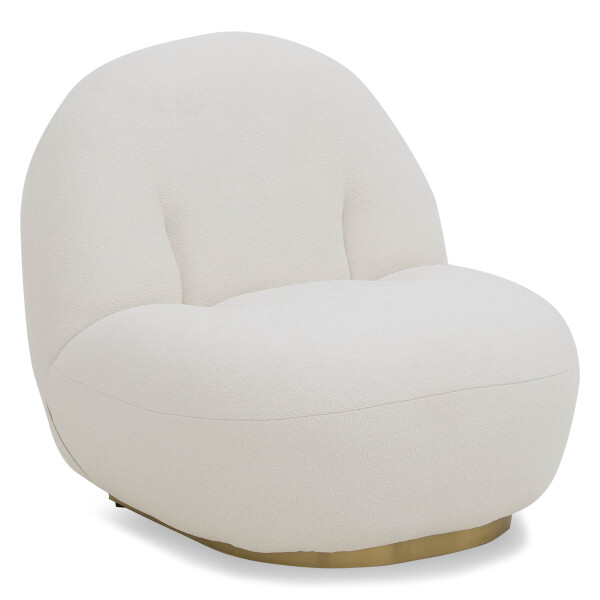 Casey Chair (White Boucle Fabric)