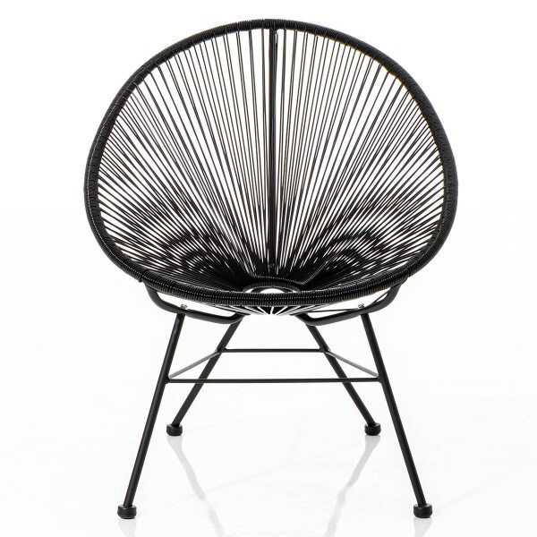Keeva Wicker Chair (Black)