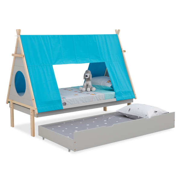 Frost Teepee Trundle Bed (Blue)