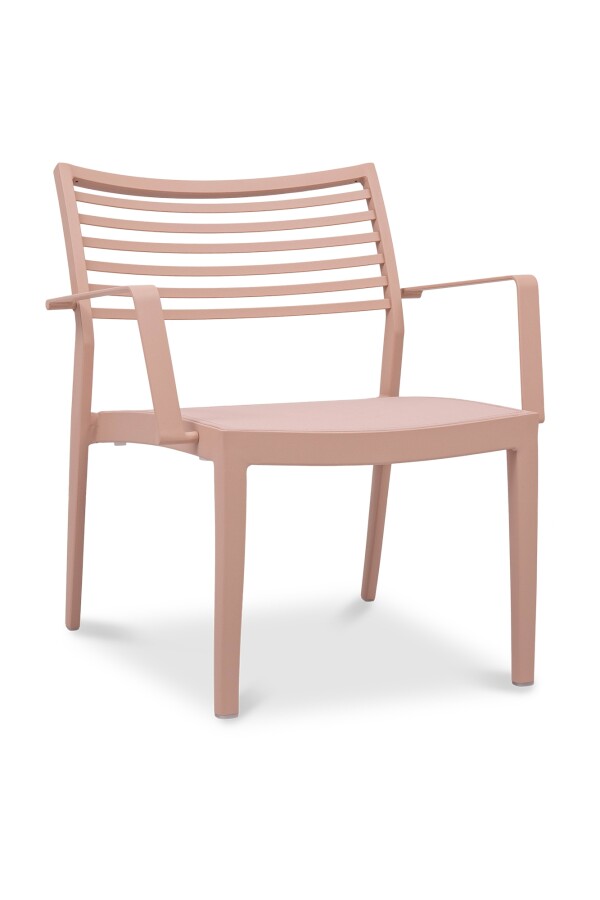 Madie Aluminium Armchair (Powder Pink)