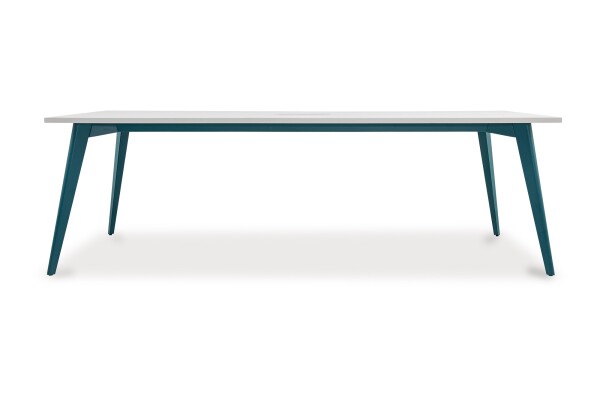 Ulric Meeting Table L240 x D120 (White + Blue)