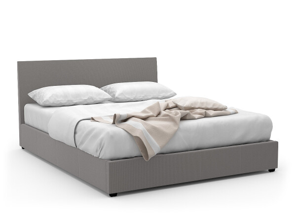 Foster Queen-Sized Storage Bed  (Fabric Grey)