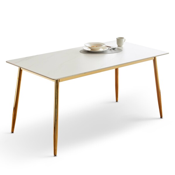Liani Dining Table (Marble/Gold)