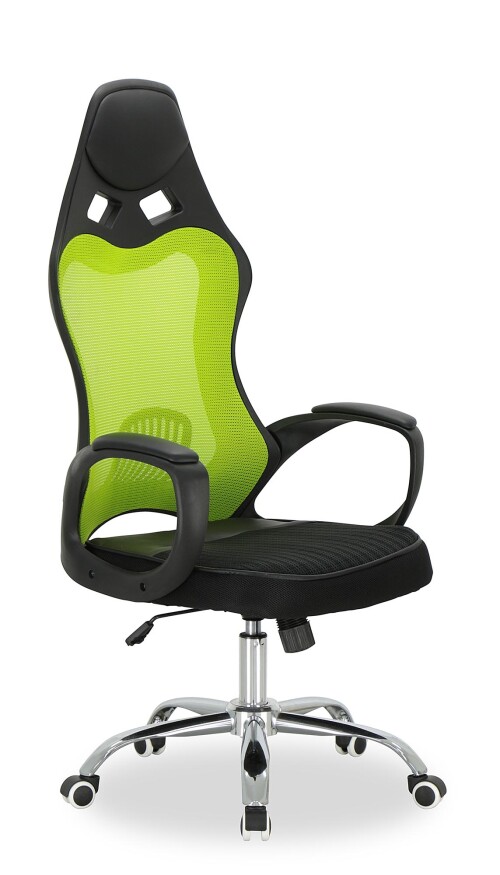 Lavoro High Executive Chair (Black Frame + Green Mesh)