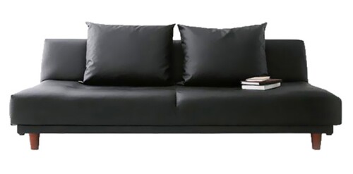 Sweden Sofa Bed (PVC Black)