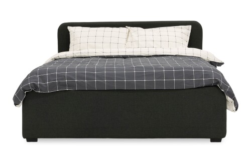 Ashford Fabric Queen Storage Bed (Charcoal)