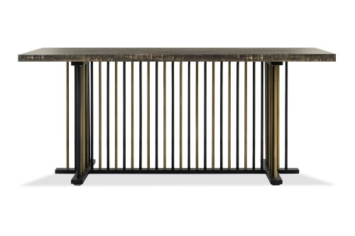 Clyde Dining Table with Gold Leg