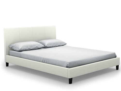 Haagen Queen-Sized Bed (PU White)