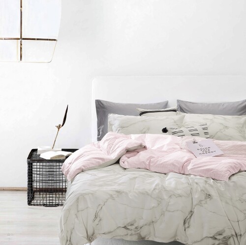 Bedding Day 100% Cotton Sateen 800TC Bed Set - Carrara