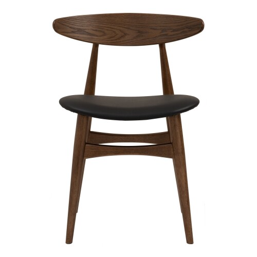 Tricia Dining Chair(Cocoa/PU Espresso)(Set of 2)