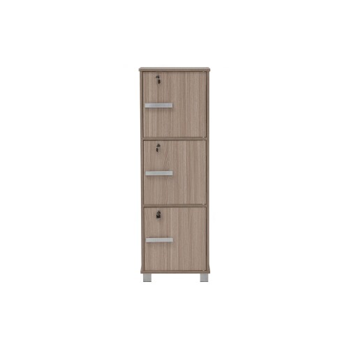 Naomi 3 Door Storage Cabinet W/Lock(Ebonnese)