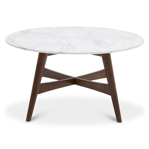 Alida II Coffee Table (Carrara White Marble)