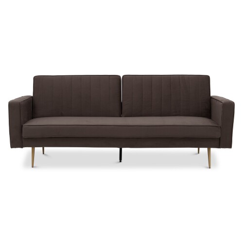 Emmet 3 Seater Sofa Bed (Dark Brown)