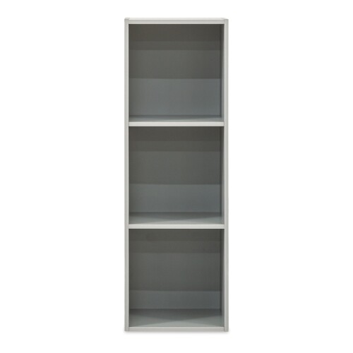 Acadia 3 Tier Bookshelf in Light Grey