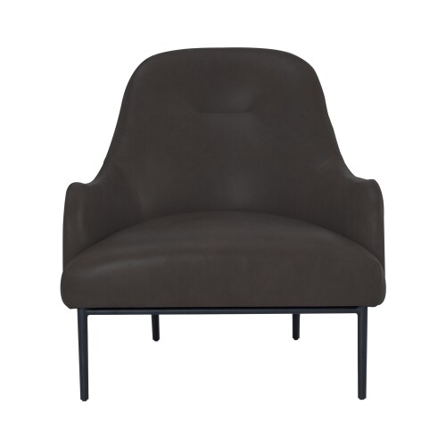 Brixton Lounge Chair (Dark Brown Leather)