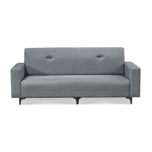 Cecia 3 Seater Fabric Sofa (Grey)