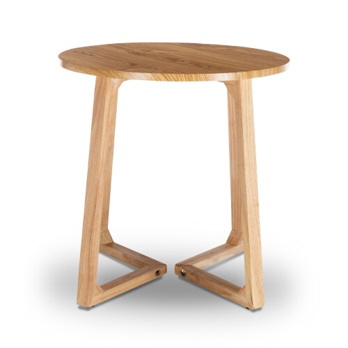 Olm V-Legged Round Side Table (Natural)