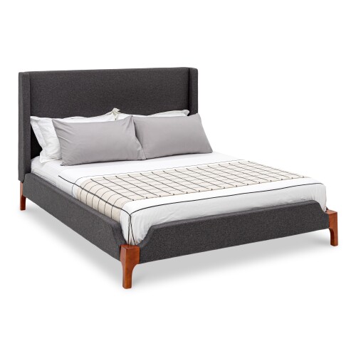 Felipe Upholstered Queen Bed (Grey)