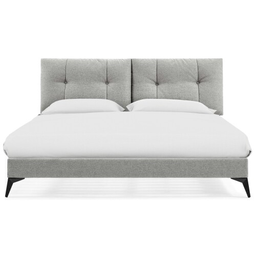 Loria Upholstered Bed Frame (Grey, UK King)