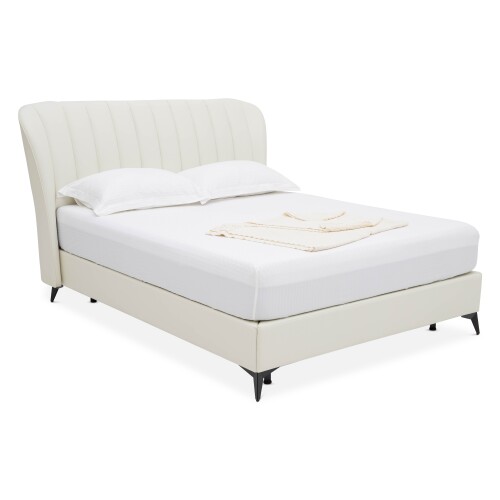 Lovise Bed Frame (Cream/White) 