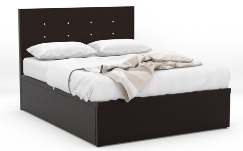 RayLight Faux Leather Storage Bed 